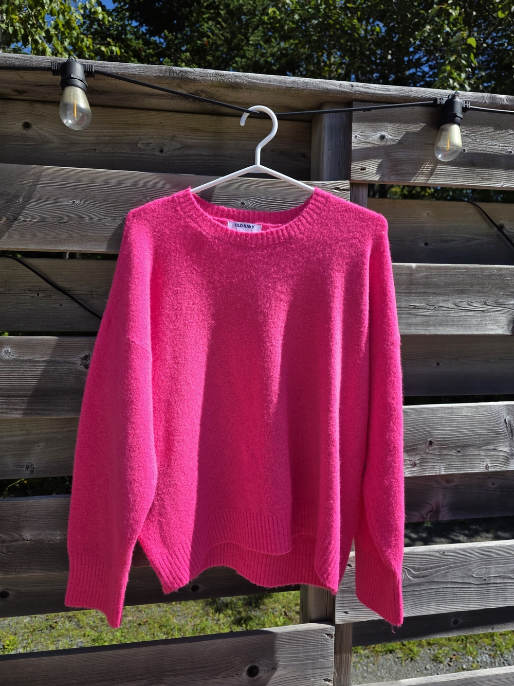 NWT | Old Navy Hot Pink Crewneck Sweater | Tunic | Size Small